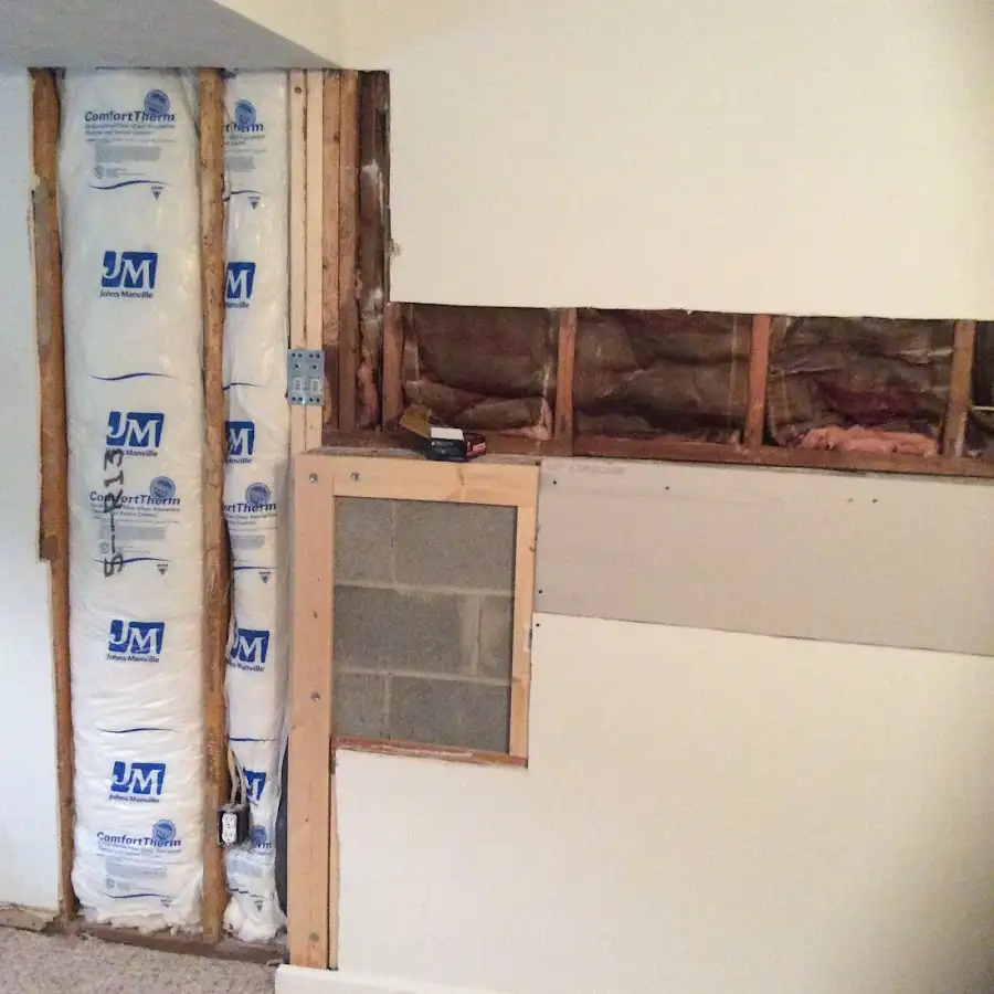 Wall insulation replacement during Odor Removal & Deodorization in Wellesley